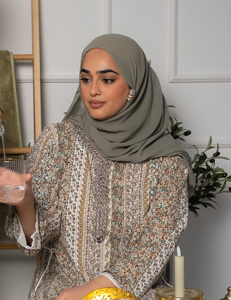 Sage Chiffon Hijab
