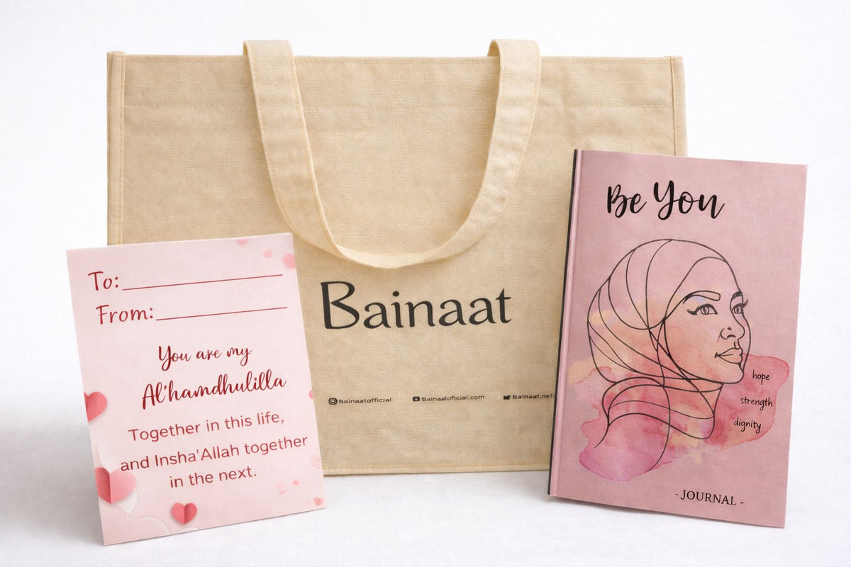 Personalised Gift Packaging for Her – Bainaat Tote, Be You Journal & Custom Card
